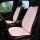 Diy plush frost-proof car seat cushion in soft pink, providing winter warmth and comfort for your vehicles front seats.