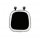 Thickened plush winter car seat cushion with a cute black and white design, featuring non-slip functionality for added comfor...
