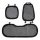 Plush houndstooth winter car seat cushion set with non-slip design, featuring a cozy black and white pattern for added warmth...