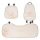 Plush cartoon bear seat cushion set – soft, non-slip winter warm covers with adorable bear design for comfortable car seating...
