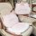 Cute pink cat-themed winter seat cushion with extra-thick plush, non-slip design, featuring adorable bow and paw details for ...