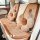 Kapibala faux fur seat cushion with adorable bear and flower designs, providing winter warmth and non-slip comfort for car se...
