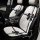 Plush bow-tie winter cushion with non-slip design, featuring a stylish black bow and dotted pattern for cozy car seat comfort...