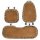 Leopard print winter cushion set – plush, non-slip seat covers with secure clips for cozy comfort.