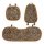 Leopard print winter cushion set – thick plush seat covers with soft texture and stylish design for cozy comfort.