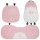 Adorable cartoon winter cushion set featuring extra-thick plush material with cute pig designs, perfect for cozy comfort.