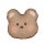 Cute bear-shaped headrest pillow with soft ice silk fabric, perfect for all-season comfort and cozy support.