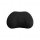 Ergocloud car headrest & lumbar pillow set: a sleek black lumbar pillow designed for comfort and support during car rides.