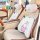 Miffy car lumbar support pillow featuring a cute bunny design with colorful polka dots, providing comfort for all-season use ...