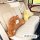 Adorable cartoon monkey car headrest pillow: soft, plush design with cute bear faces, perfect for all-season comfort and styl...