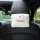 Adorable white bear-themed car tissue box holder with a cute pink bunny design, perfect for diy hanging on your car seat.