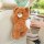 Plush brown bear car tissue box holder hangs on seat back, featuring soft texture and convenient tissue access for a cozy, pr...