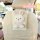 Cute bunny-themed leather car seat back storage bucket with diamond pattern, perfect for organizing small items in your vehic...