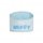 Authentic miffy car seat storage bag featuring a light blue design with the miffy logo and bunny character, perfect for organ...