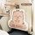 Cute capybara car seat backrest mat with be happy design, protecting seats from dirt and wear while storing small items.