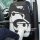 Protect car seats with this durable panda cartoon car seat back mat, featuring a stylish black and white design for anti-kick...