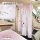 Adorable tulip bear car window curtain featuring cute bunny design, providing privacy and sunshade for a cozy car interior.