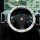 Cotton linen cartoon steering wheel cover with non-slip design, featuring cute bear patterns on a white background, enhancing...