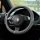 Black and white houndstooth steering wheel cover for a porsche, offering all-season comfort and a stylish, cute design.