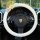 Floral lamb wool steering wheel cover with non-slip grip, adorned with colorful flower embellishments for a cozy and stylish ...