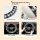 Elegant rabbit fur houndstooth steering wheel cover featuring high-quality fabric, anti-slip rubber inner ring, 360° bonding,...