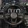 Camellia cotton-linen steering wheel cover – all-season, featuring a textured black design for enhanced grip and comfort in a...