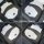 Stain-resistant panda cartoon car floor mats with easy-clean design, featuring playful black and white patterns for stylish v...