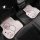 Cute cartoon car floor mats with a fluffy design and pink bow, perfect for all-season use in your vehicle.