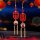Elegant peking opera phoenix car pendant featuring and charms, adorned with intricate gold tassels and vibrant red acce...