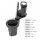 360° rotating car cup holder extender with adjustable design, featuring a sleek black finish and durable abs material for ver...