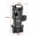 Adjustable dual-slot rotating car cup holder with a sleek black design, measuring 213mm in height and 96mm in base diameter.