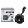 Single-head 12v/24v car fan with suction cup mount, 360° adjustable, compact design for truck and car ventilation.