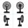 Chezhifu universal car fan – 12v van cooling fan, shown from multiple angles with sleek black design and compact build for ef...