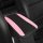 Leather armrest box mat with ice silk non-slip console cover, featuring a stylish black and pink design for enhanced comfort ...