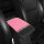 Elegant snowflake rhinestone armrest mat with pink quilted design, perfect for all-season car interiors.