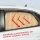 Magnetic track car side sunshade curtain offers uv protection, privacy, and sun glare reduction with a striped design for enh...