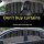 Telescopic magnetic car side curtains sunshade for uv protection and privacy, shown installed on a vehicle with sleek black a...