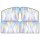Magnetic titanium silver car side sunshade curtains with a vibrant, iridescent design, offering stylish sun protection for ve...