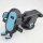 A black and blue tpu suction cup car phone holder with a telescopic design, offering stable and adjustable support for your d...