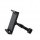 Universal black car headrest holder for securely mounting phones and tablets, featuring an adjustable arm and a sleek design.
