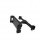 A sleek black universal car headrest holder designed to securely mount phones and tablets, featuring adjustable arms for vers...
