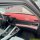 Byd yuan up dashboard sun shade mat in suede velvet, featuring a red and black design with door text, providing anti-slip pro...