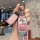 A hand holds a pink key cover featuring patrick star from spongebob, labeled patrick star with a hi! speech bubble, designed ...