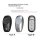 Leapmotor c11 car key covers: type a and type b designs featuring sleek carbon fiber shells for 2024 models, showcasing detai...