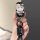 A hand holds a stylish volkswagen santana car key cover featuring a cute hello kitty design with floral accents, paired with ...