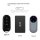 Aito m9 car key cover 2024 carbon fiber key shell case: three styles (a, b, c) displayed with corresponding guide chart for v...