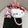 Hello kitty-themed key cover for volkswagen magotan b8, featuring a plush design and colorful rope strap.