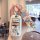 A hand holds a roewe rx5 car key cover featuring a little rich bride design with playful cartoon art and the phrase why worry...