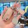 Elegant pink volkswagen key cover for jetta, passat, tiguan & polo, featuring a diamond-embellished vw logo and stylish acces...