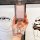 Elegant hima s9t nfc card key cover for huawei aito s9, featuring a pink butterfly charm and sparkling details, perfect for s...